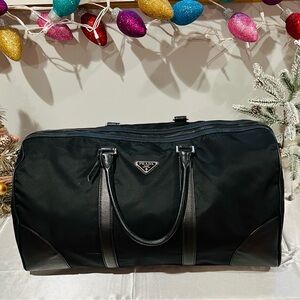 Prada Black Duffel Bag for Men